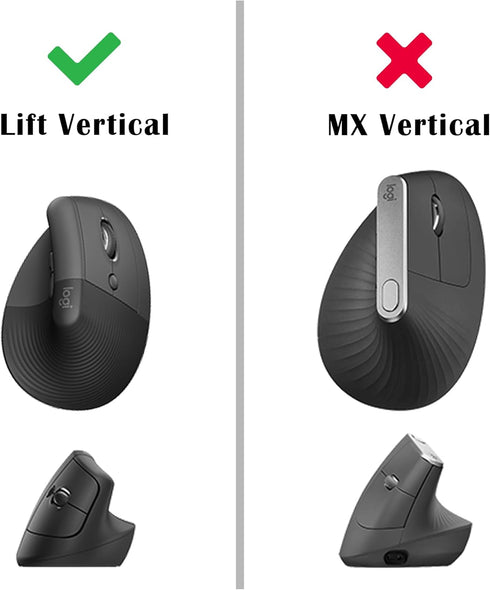 co2CREA Hard Case Replacement for Logitech Lift Vertical Ergonomic Mouse (Black Case)...