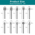 20PCS HSS Rotary Burr Set, Carving Bits and Engraving Router Bit Set for Rotary Tool Accessories with 1/8"(3mm) Shank for Woodworking, Engraving, ...