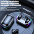 BD&M Wireless Earbuds, HiFi Digital LED Display Stereo Gaming Earbuds Bluetooth Headphones, TWS Wireless Earphones in-Ear Ear Buds, for Gaming, Wo...