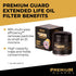 PG Oil Filter, Extended Life PG4651EX | Fits 1956-2020 various models of Acura, Cadillac, Chrysler, Dodge, Ford, Honda, Jeep, Land Rover, Lincoln,...