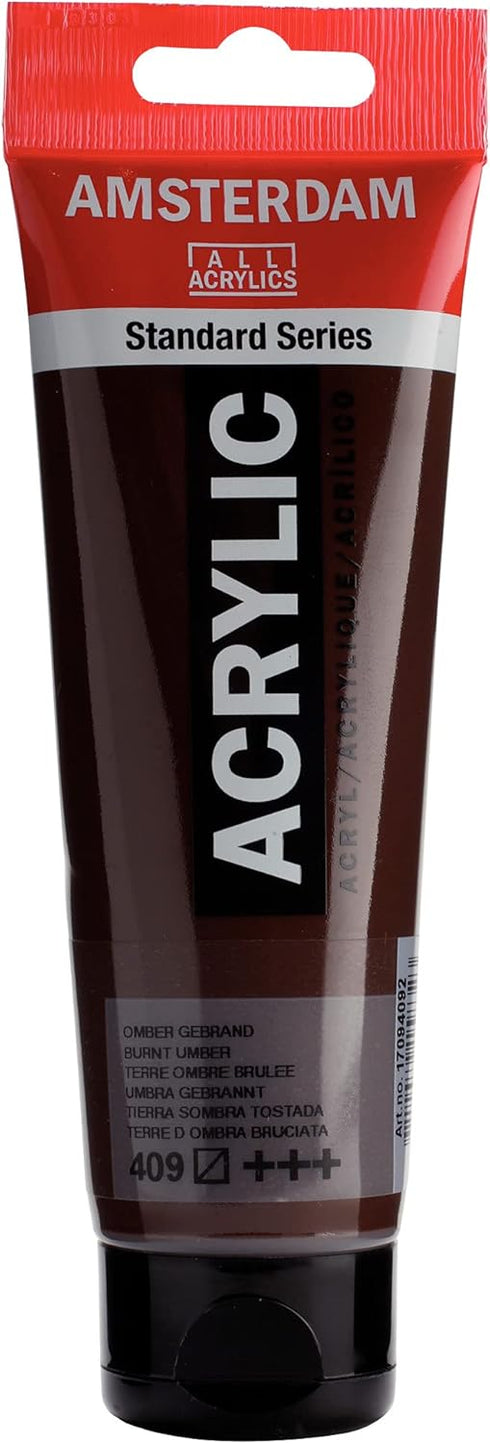 Amsterdam Standard Series Acrylic Tube 120ml Burnt Umber 409 (17094092)...