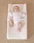 Solid Changing Table Pad Cover Cradle Sheet, Fits 32"/34''x16" Contoured Diaper Changing Pad, Ultra Soft Cozy Minky Dots Plush Changing Table Cove...