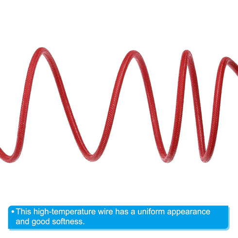 PATIKIL 9.8Ft 13AWG Electronic Wire, -30 to 200 Degrees Celsius Insulated High Temperature Resistant Electrical Flexible Silicone Cable for Lamp B...