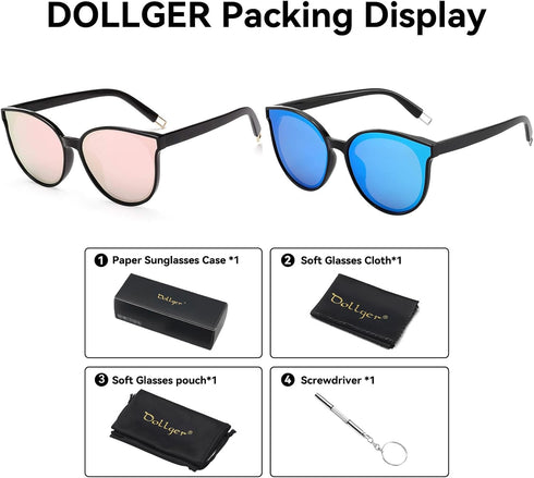 Polarized Oversized Sunglasses for Women Men Trendy Cateye Sun Glassses Retro Large Frame Shades Black...