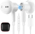 USB C Headphones for iPhone 15 Pro Max Galaxy S20 FE S23 Noise Canceling Type C Earphone Magnetic Wired in Ear Headphone with Mic Stereo Earbuds f...