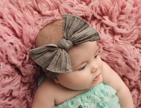 Baby Bow Headbands Turban Knotted, Girl's Hairbands for Newborn,Toddler and Childrens (8 Pack)...