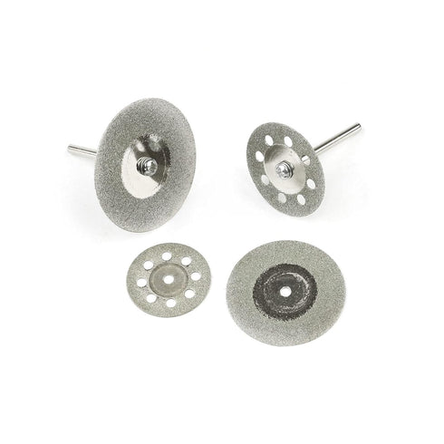 40 Pcs Diamond Cutting Wheel Set, 25mm/30mm/35mm/40mm Diamond Coated Cutting Wheel with 8 Pcs 3mm Mandrel and 2 Pcs Screwdriver...