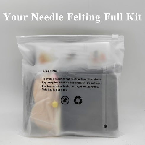 Artec360 Pig Love Donut Needle Felting Kits 70s (19um) Grade Merino Wool - Needles, Finger Guards, High-Density Foam Mat, Instructions...