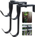 2PCS Adjustable Pool Pole Hangers, Metal Fence Hooks Pool Tool Holder for Telescopic Poles Skimmers Vacuum Hose Nets Brushes Swimming Pool Accesso...