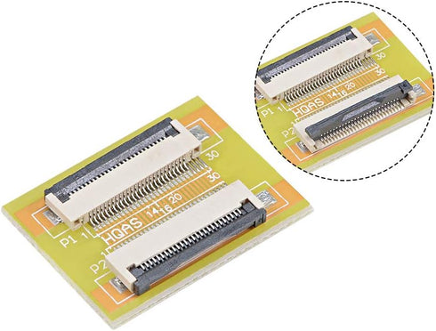uxcell 0.5mm Pitch 26 Pin to 26 Pin Extension Connector Aapter for FFC FPC Cable Extend Zip HDD...