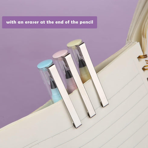 LUTER 6pcs Inkless Pencil with 6 Replacement Refills, Reusable Infinity Pencil Portable Eternal Pencil Everlasting Pencil for Writing and Drawing ...