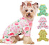 Girl Dog Pajamas, Cotton Stretchable Pet Dog Pajamas Jammies Puppy Outfits for Extra Large Dogs Female Male, Spring Summer Doggie Pjs Doggy Pajama...