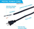 16AWG Replacement Power Cord 2 Prong Pigtail 2 Wire 16 Gauge Polarized Plug Extension Cord 13A 125V 1625W 110V AC Power Supply Cord SJT 6FT Open E...
