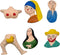 6pcs Fridge Magnets Set, 3D Resin Magnet Refrigerator Stickers, Cute Character Shaped Magnets Home Refrigerator Stickers Creative Cute Character S...