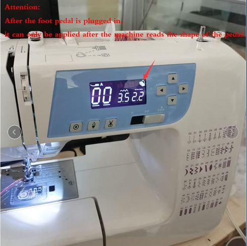 YICBOR Foot Control Pedal Compatible with Janome 3160QDC,2160QDC,JNH 1860,DC1050,HF8050,MC2160QDC,JNH720,JP720,AQS2009,DC3050,HT2008, 6260QC, DC20...