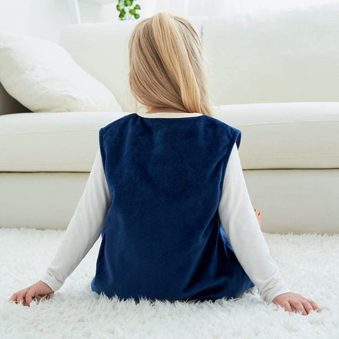 MICHLEY Toddler Sleeping Sack with Feet Newborn Infant Sleeveless Sleeping Bag 2-way Zipper Baby Wearable Blanket for Walkers,Dark Blue Owl,3-5T...