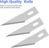 100 Pack Craft Hobby Blades #2 Craft Knife Blades Refill Hobby Knife Replacement Blade with Storage Box for Art and Crafting Scrapbooking Supplies...