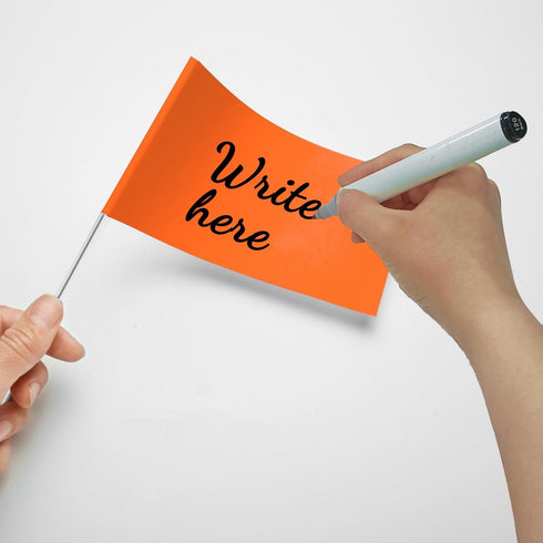 Zozen 50Pack Marking Flags, Orange Yard Flags | 15x4x5 Inch, Marker Flags, Lawn Flags Markers, Irrigation Flags, Landscape Flags, Sprinkler Flags,...