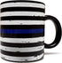 All Sale Outlet Thin Blue Line - Blue Lives Matter 11oz Matte Black Mug - Grade A Quality - Support Law Enforcement/Police Officer Cop - Foam Box ...