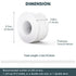 Kitchen & Bath Caulk Tape Sealant Strip, 1.5''x10.5FT PVC Self Adhesive Toilet Caulk Strip Waterproof Caulking Tape, Decorative Sealant Tape for T...