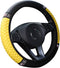 Bling Leather Steering Wheel Cover,Universal Non-Slip Colorful Rhinestones Elastic Steering Wheel Protector,Crystal Diamond Car Accessories,15 Inc...