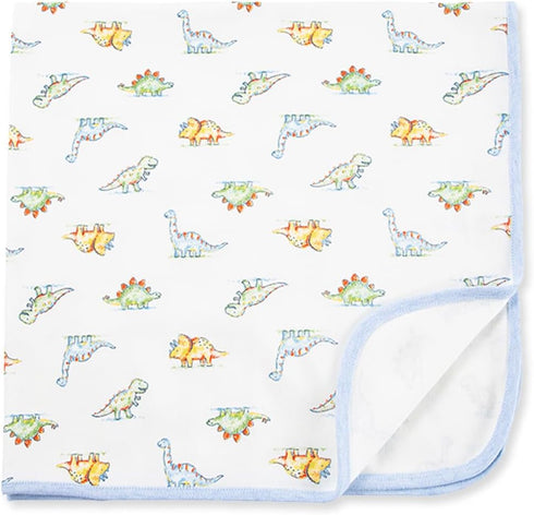 Little Me Baby Boys' Swaddling Receiving Blanket, Ivory Dinomite, One Size...