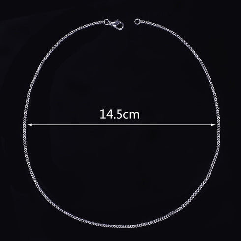 Outus 12 Pack Iron DIY Chain Necklaces Lobster Clasp Link Chain Necklaces Silver Plated (18 Inch)...