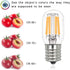 E17 LED Bulb Under Microwave Oven Light Bulbs, Over Stove Lights,Refrigerator 8206232A Replacement Bulb 2W(25W Incandescent Bulb Equivalent) Non-D...