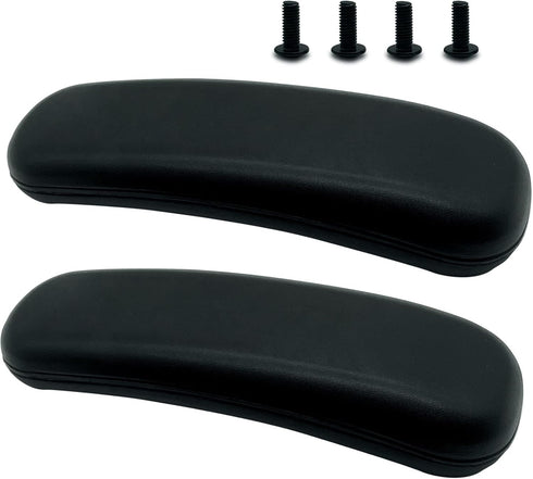 Office Chair Arm Replacement Armrest Pads (Set of 2) Oval Shaped Office Chair Parts Arm Rest for Desk Chair with Mounting Hole Patterns Screws...