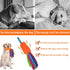 ASOCEA Dog Tug Toy with Flirt Pole,Aggressive Chewers Dog Squeaky Bungee Rope Toy Chase Pull Tug of War Lure Toy with Teaser Wand for Small Medium...