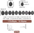 PH PandaHall 24pcs 30x40mm Pendant Trays for Jewelry Making Black Oval Blank Bezel Pendant Trays Settings and Glass Cabochon Memorial Photo Charms...