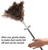 Ostrich Feather Duster Pole up to 72Inch,Extendable Feather Duster Used for Home Cleaning Ceilings Furniture Fans...