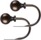 KAMANINA Decorative Curtain Drapery Holdbacks, Bronze Round Finials Window Curtain Holdbacks(1 Pair/2 Pack, Small)...