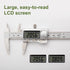 All-Metal Digital Caliper 0-4"Measuring Tool, Micrometer Caliper with Auto-Off Feature, Interchangeable Between inches and millimeters for DIY/Hou...