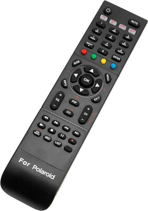 RC-201 Replacement Remote Control fit for Polaroid TV 1913-TDXB 4011TLXB 2611-TLXB 4641-TLXB 3211-TLXB TLA-04641C 4241-TLXB TDA-02610C FLM-4034BH ...