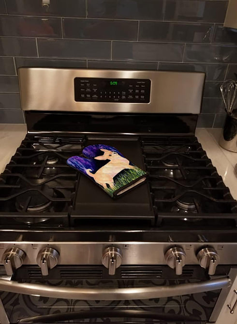 Caroline's Treasures SS8514OVMT Starry Night Chihuahua Oven Mitt Heat Resistant Thick Oven Mitt for Hot Pans and Oven, Kitchen Mitt Protect Hands,...