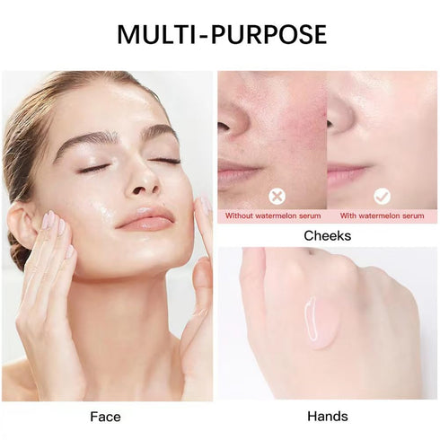 Watermelon Niacinamide Moisturize Serum for Face Skin Care, Hydrating & Brighten with Hyaluronic Acid, Glycerin and Vitamin E, Lightweight Facial ...