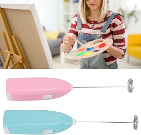 Fdit Electric Whisk, Multi Purpose Stainless Steel Rustproof Mini Hand Mixer Fast Motor for Paint for Beverage for Pigment...