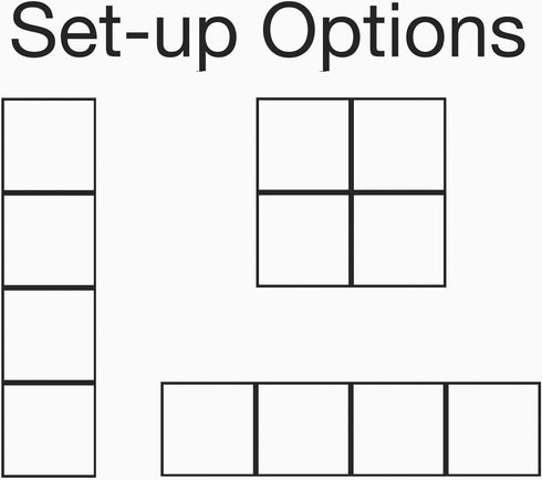 Whitmor Storage Cubes - Stackable Interlocking Wire Shelves -Black (Set of 4)...