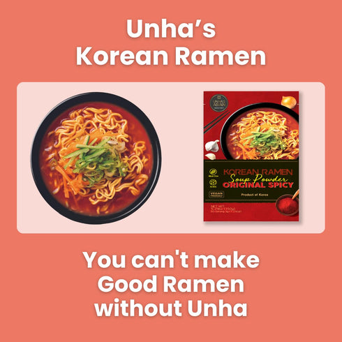Korean Ramen Soup Seasoning Powder, Hot and Spicy Flavor, Vegan Instant Broth Mix, 5.29 oz Pack – Product of Korea...
