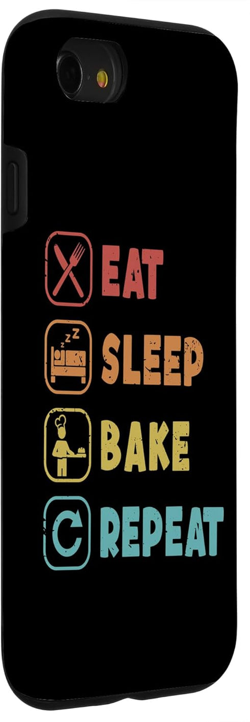 iPhone SE (2020) / 7 / 8 Eat Sleep Bake Repeat Bread Dough Bread Maker Bread Baker Case...