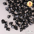 PMLAND Clear Fake Ice Rocks – 550 Pcs Large Black Acrylic Gems Crushed Plastic Diamonds, 3 Lbs / 2.25 Quarts Bulk Vase Filler for Centerpieces The...