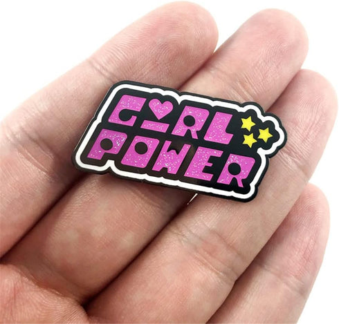 GIrl Power Enamel Pins Feminism Metal Cartoon Brooch Backpack Hat Bag Collar Lapel Badge Men Women Fashion Jewelry Gifts for Women Empowerment Bro...