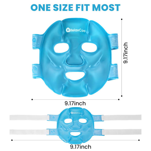 Cold Face Eye Mask Ice Pack Reduce Face Puff,Dark Circles,Gel Hot Cold Compress,Face SPA for Woman Sleeping, Pressure, Headaches, Skin Care? Blue...
