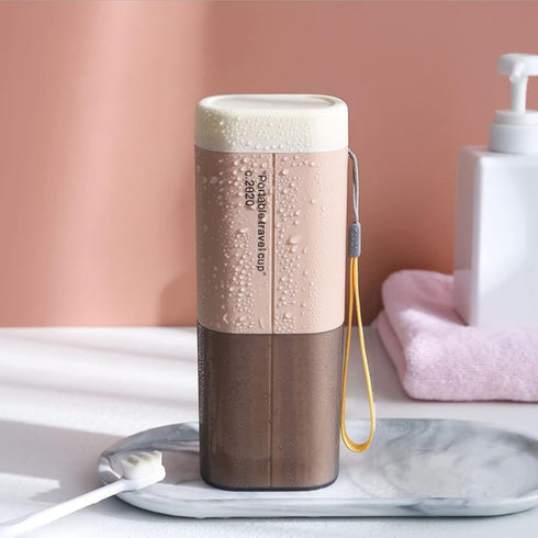 Travel Toothbrush Case Multifunctional Toothpaste Container Case Portable Business Trips Wash Cup Holder Organizer Toothbrushes Towel Storage Box ...