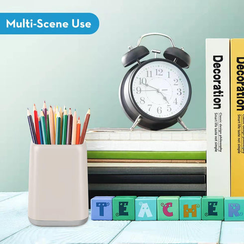 Fashion Pen and Pencil Holder, Pencil Cup for Kids or Makeup Brush Holder for Women, Durable Stand Desk Organizer Storage Gift for Office, Classro...