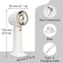 NMM Handheld Fan, Portable USB Rechargeable Mini Turbo Fan with Base, 3 Speed Adjustable Portable Fan with 2000mAh Built-in Battery for Travel Mak...