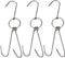TIHOOD 3 PCS 9.4" Stainless Steel Double Meat Hooks Roast Duck Bacon Shop Hook BBQ Grill Hanger Cooking Tools Accessories (9.4" X3)...