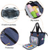 SumDirect Yarn Bag, Knitting Organizer Tote Bag Portable Storage Bag for Yarns, Carrying Projects, Knitting Needles, Crochet Hooks, Manuals and Ot...