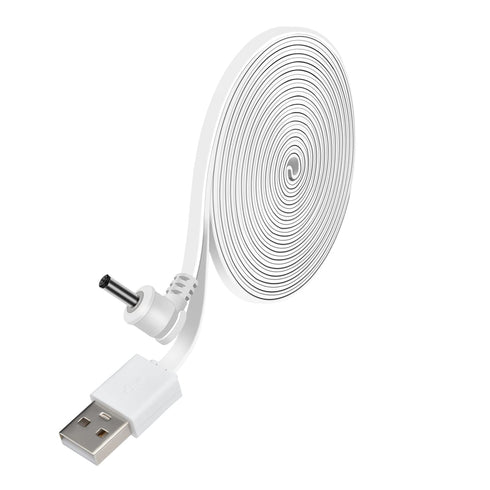 Power Charge Cable Compatible with Stick Up Cam Battery and Spotlight Cam Battery, 10ft Charge Cord to Power Security Camera Continuously, White.....